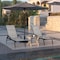 Flash Furniture Black/Gray Adjustable Chaise Lounge with Arms, 2PK 2-JJ-LC323-BLK-GRY-GG - alternate 8